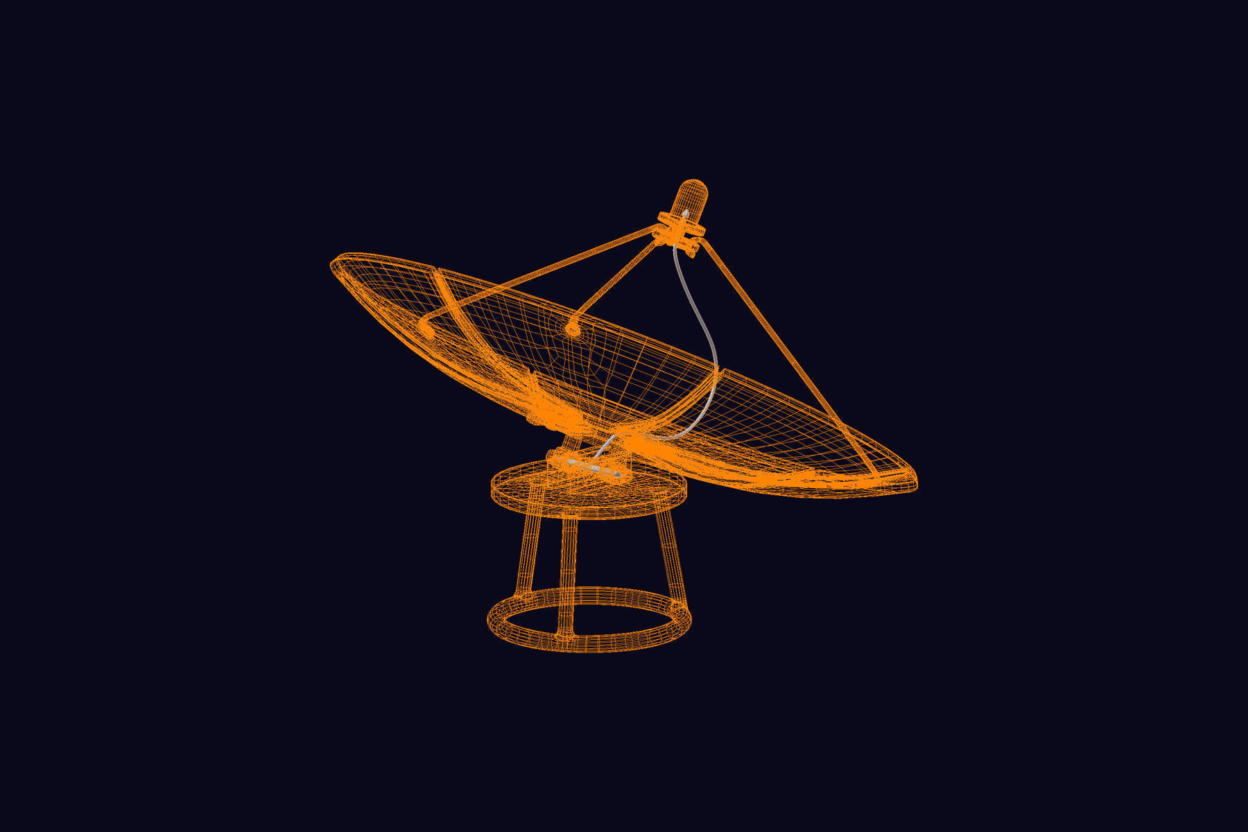 Antenna Parabolic 3D model_7