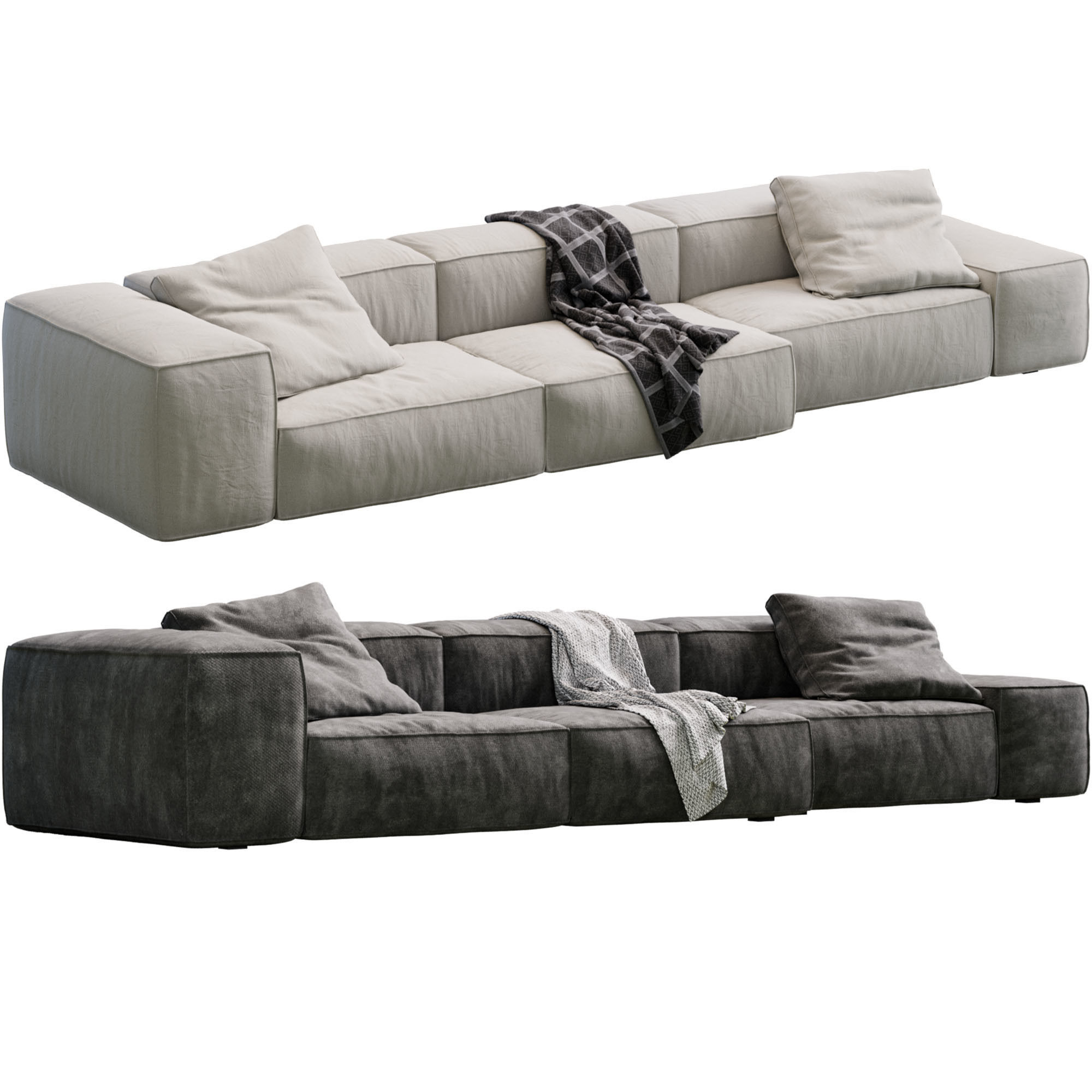 Living Divani NeoWall Sofa 3D model_7