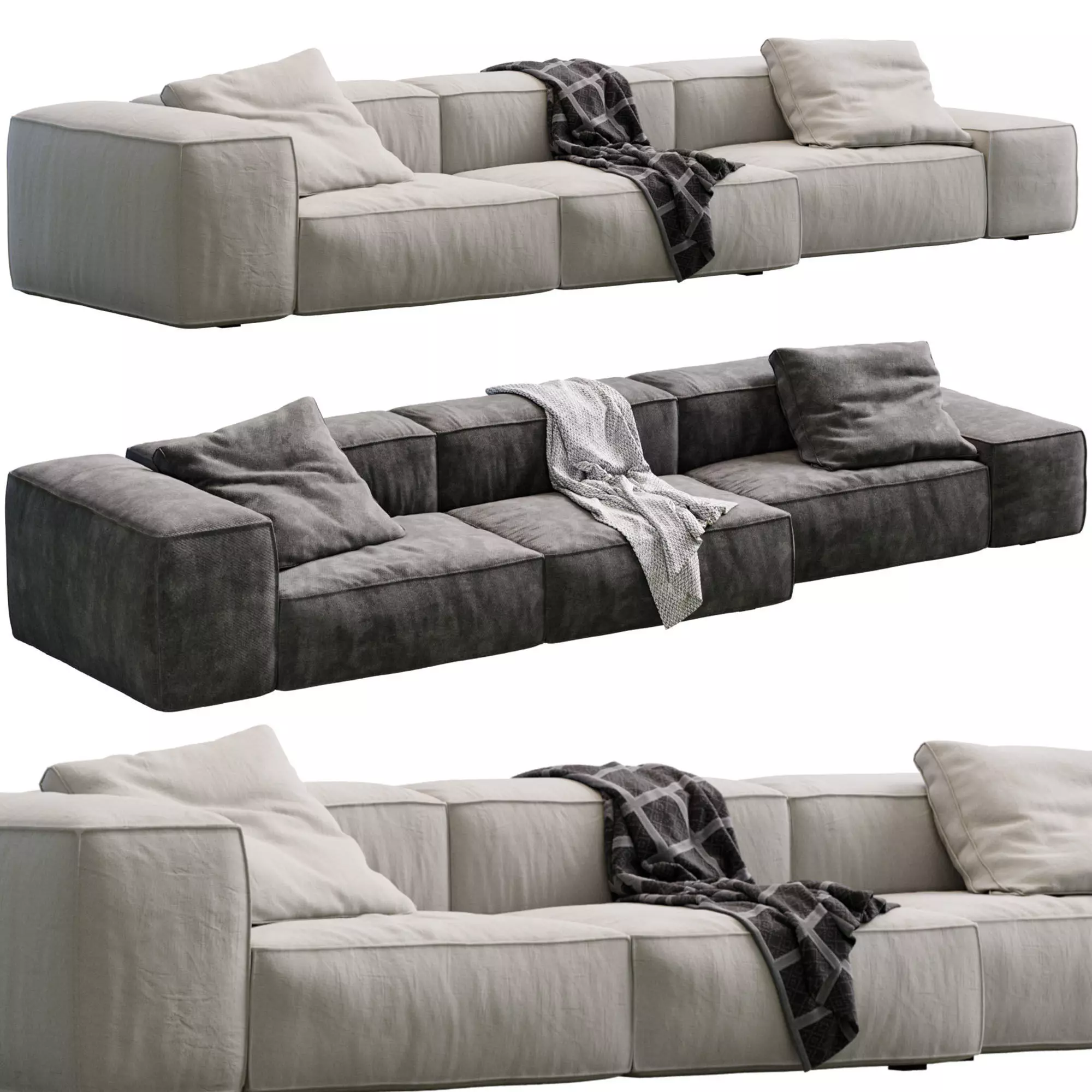 Living Divani NeoWall Sofa 3D model_0