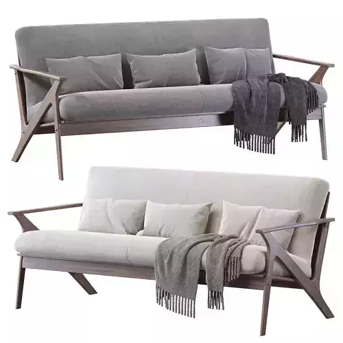 Baxton Studio Bianca Dark Brown Faux 