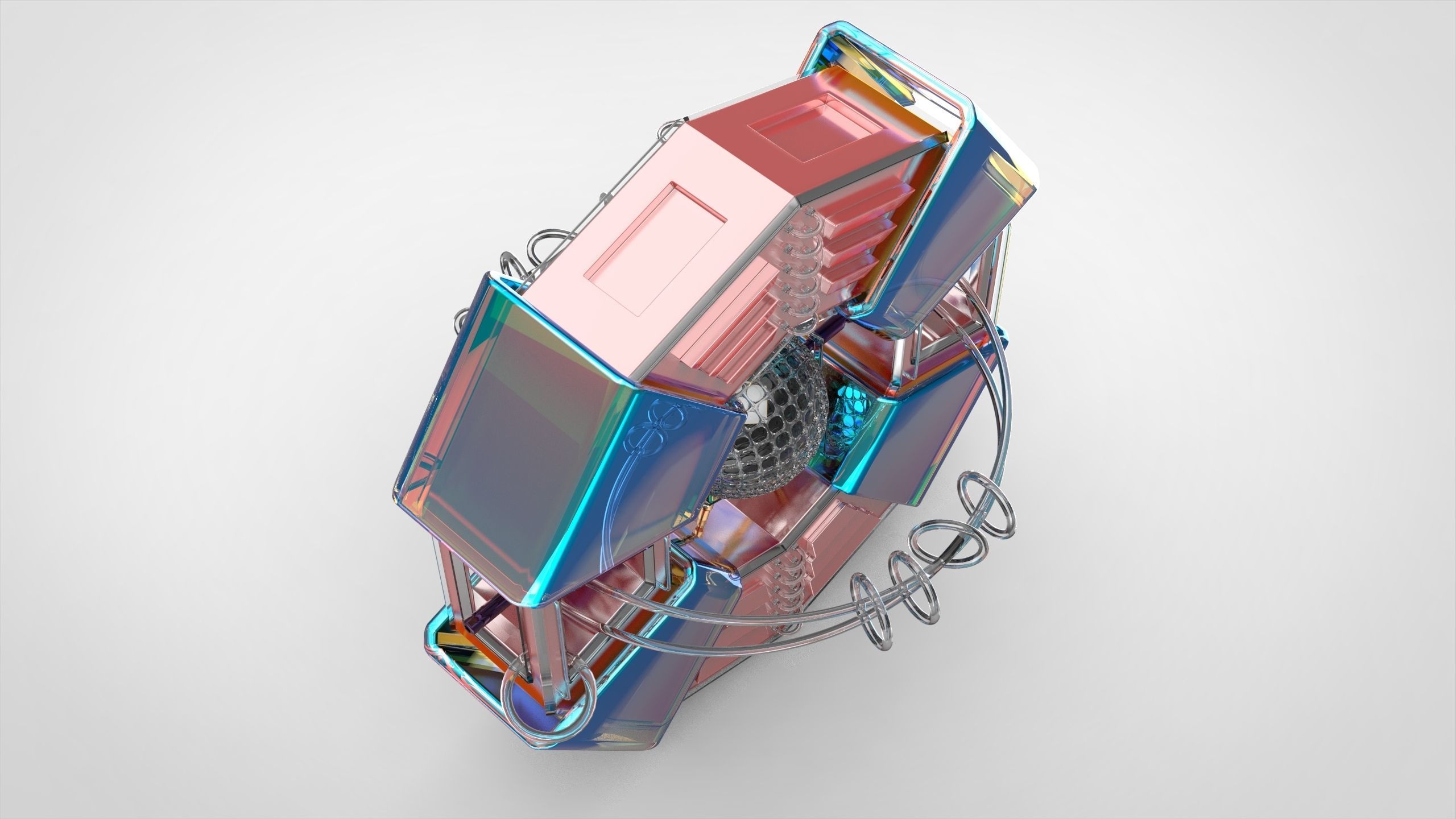 Imaginary spaceship 3D model_3