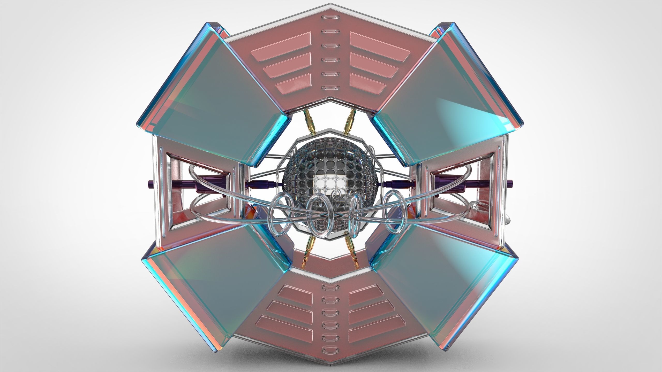 Imaginary spaceship 3D model_4