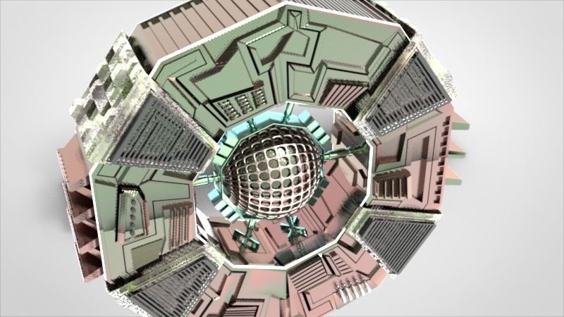 Imaginary spaceship 3D model_10