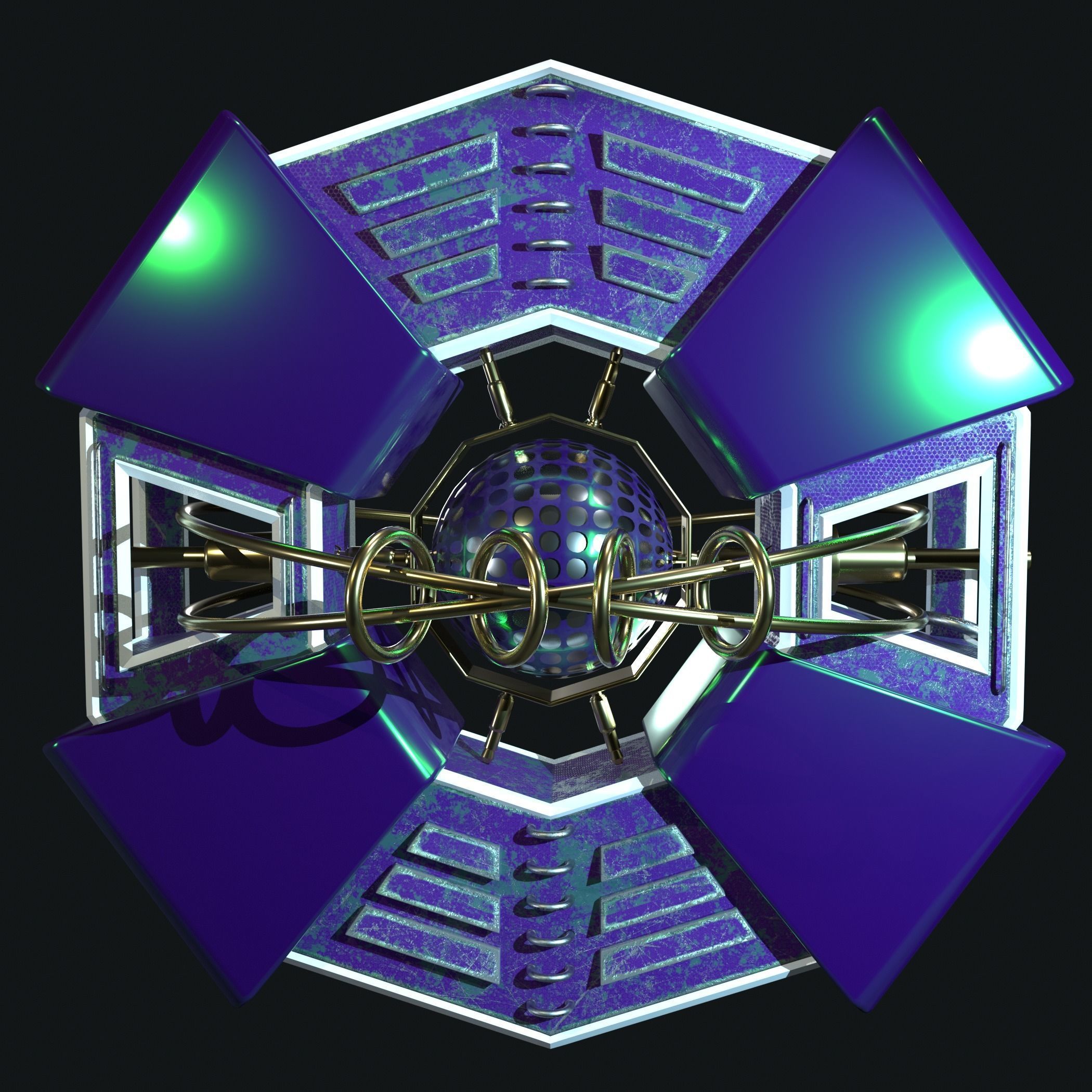 Imaginary spaceship 3D model_15