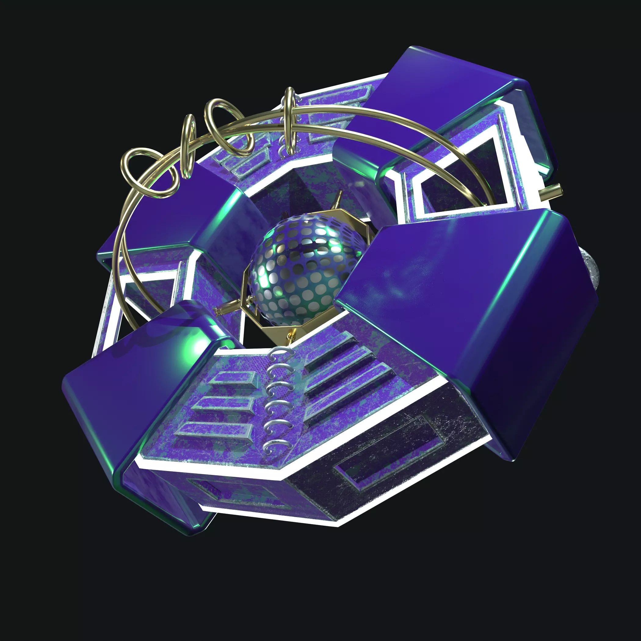 Imaginary spaceship 3D model_0