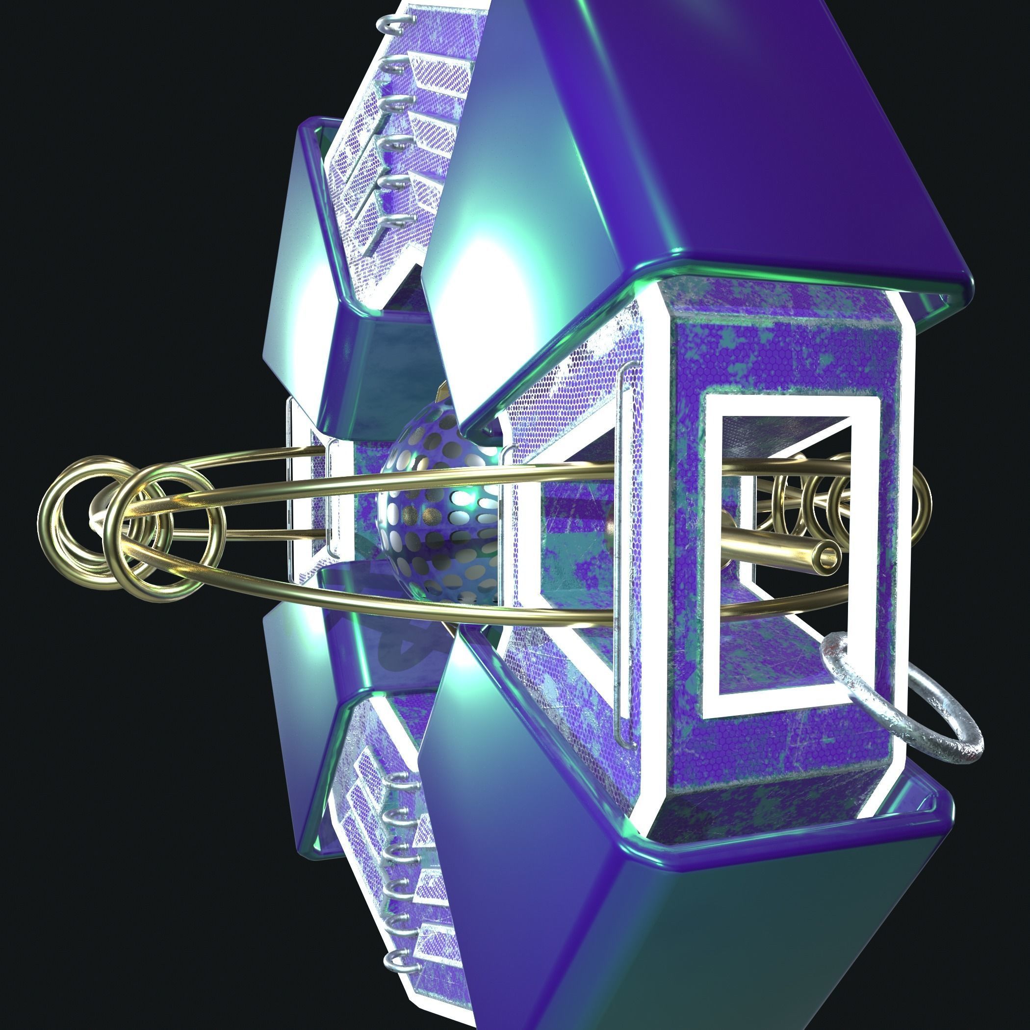 Imaginary spaceship 3D model_13