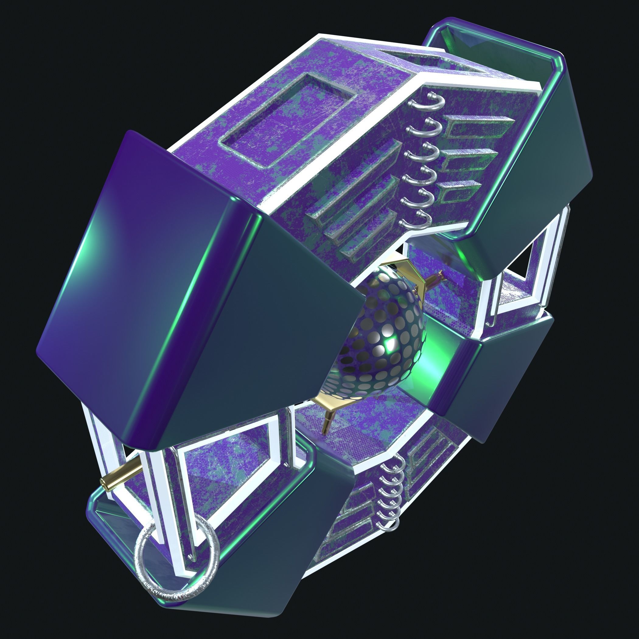 Imaginary spaceship 3D model_24