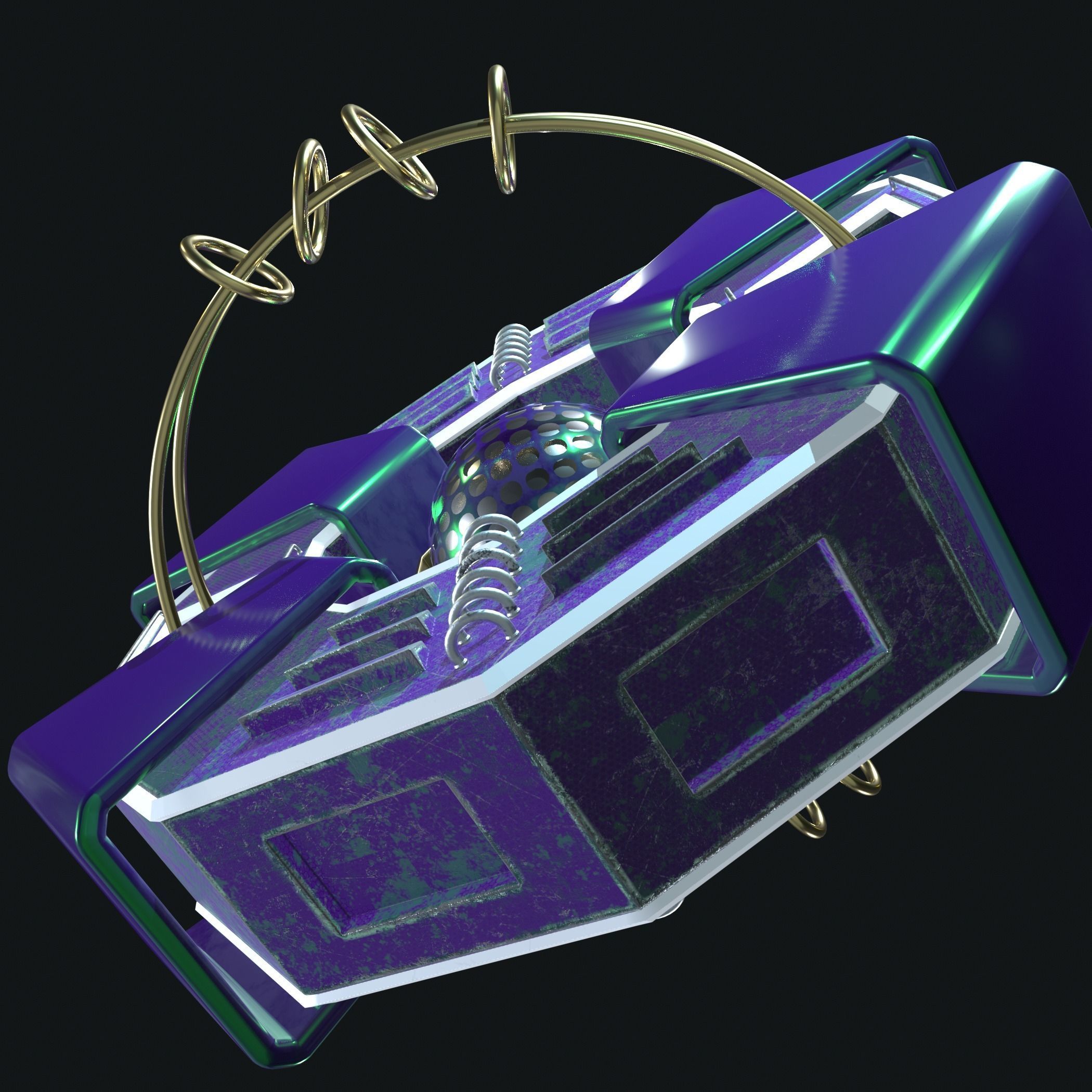 Imaginary spaceship 3D model_21