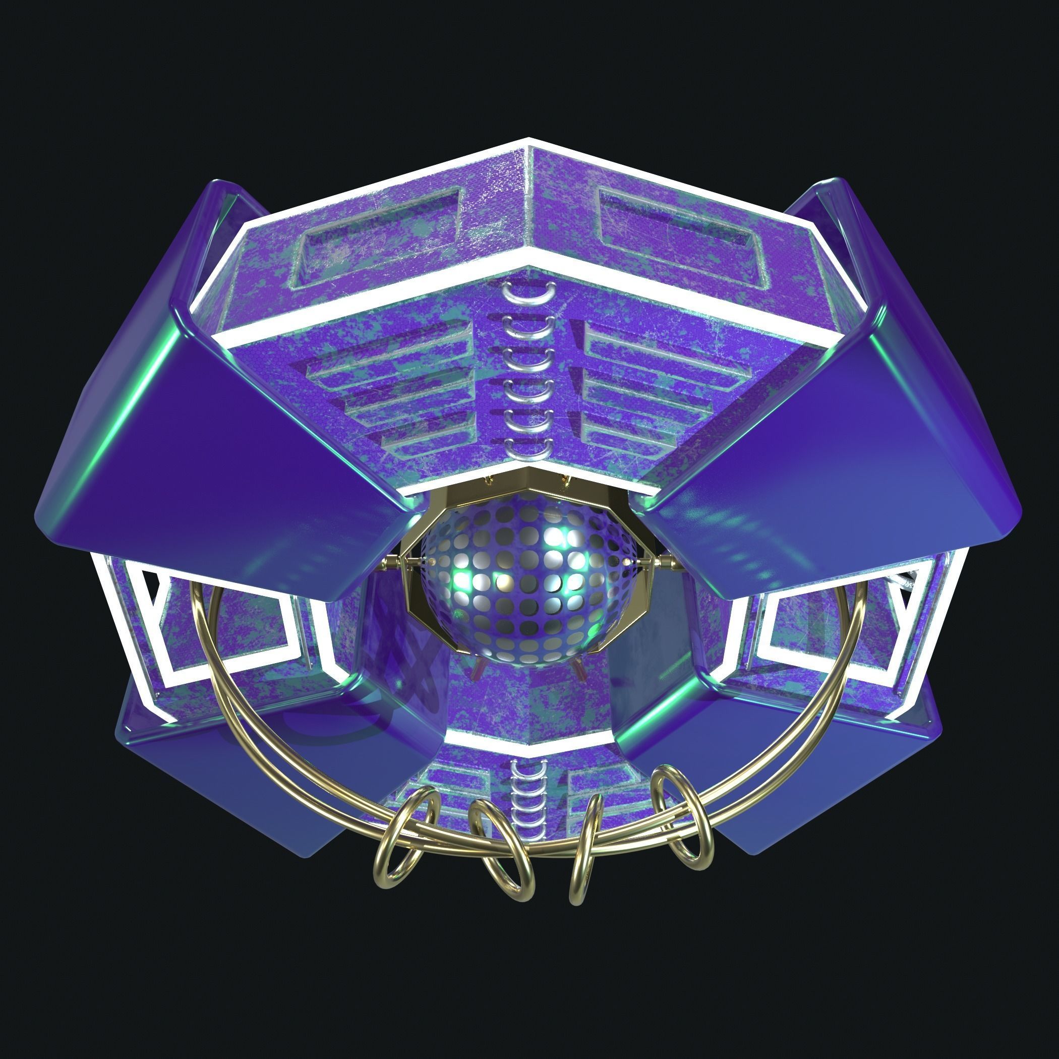 Imaginary spaceship 3D model_12