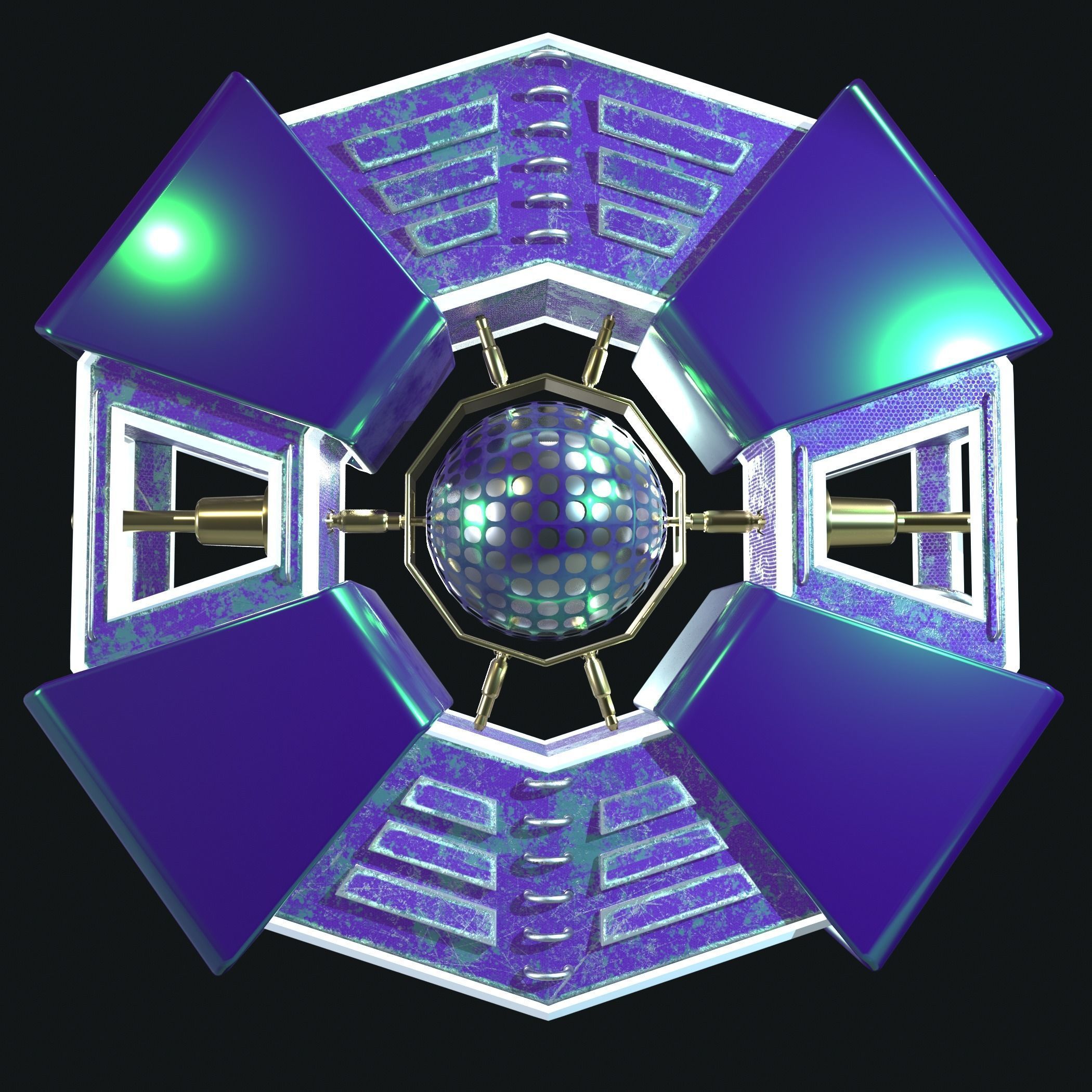 Imaginary spaceship 3D model_22