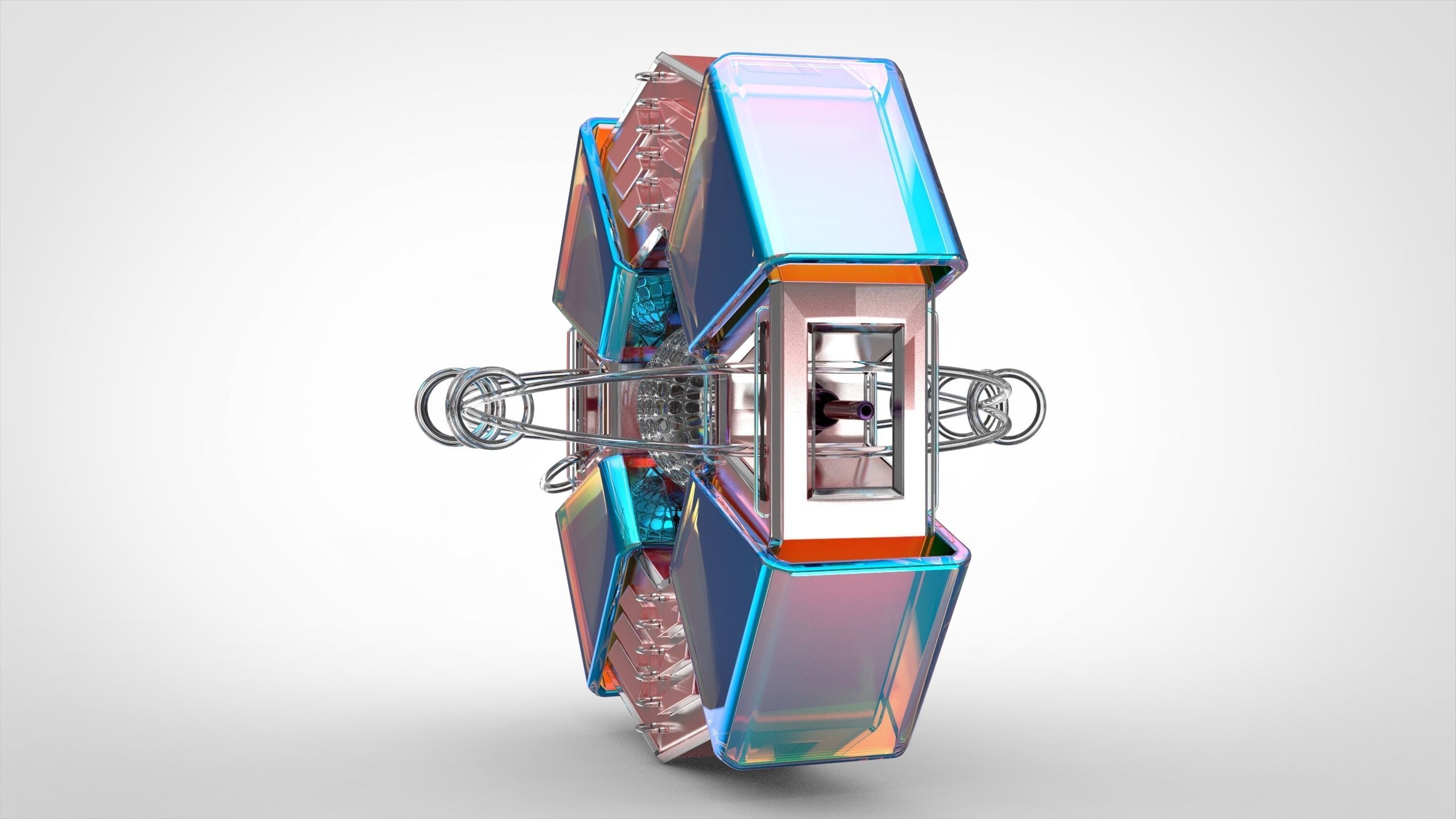 Imaginary spaceship 3D model_5