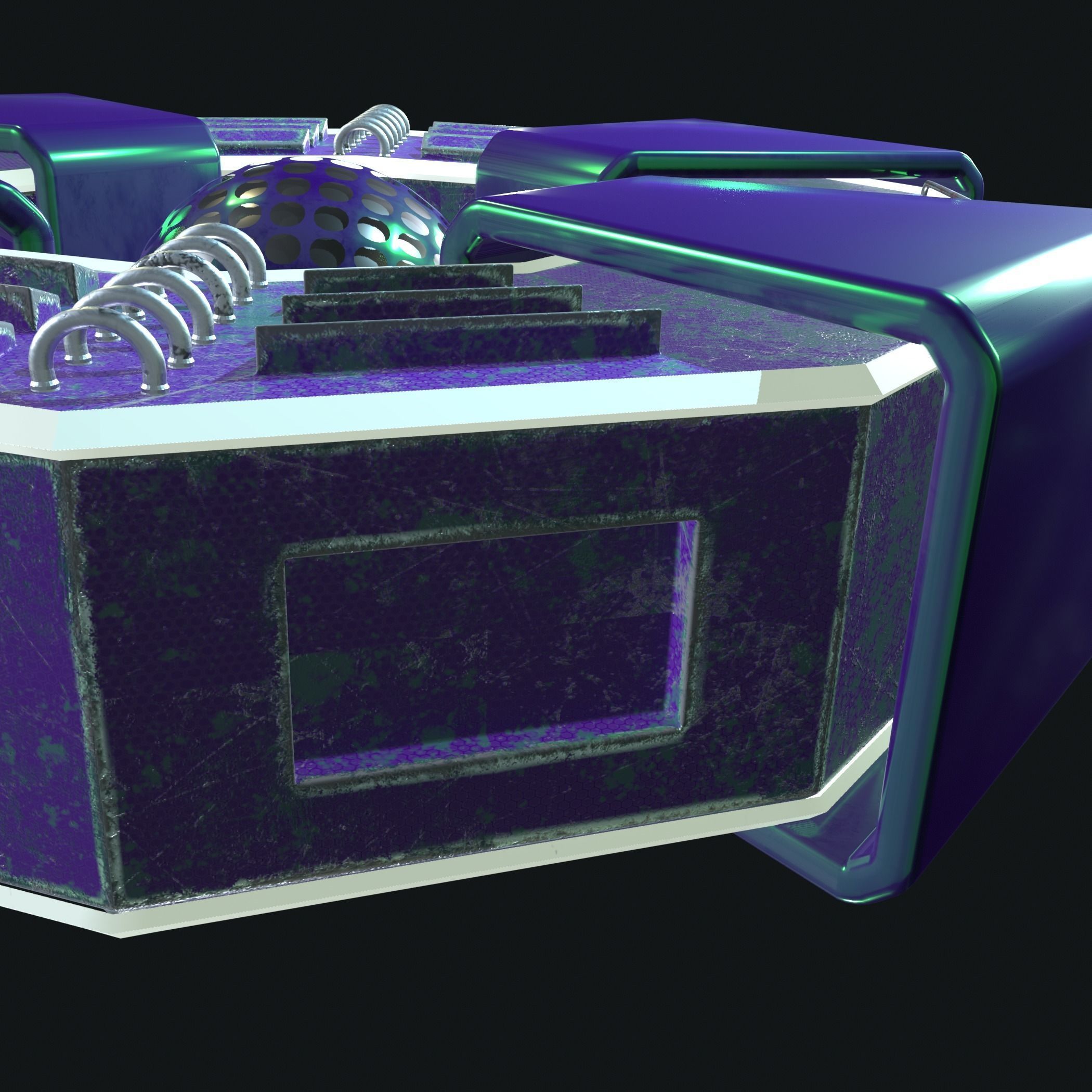 Imaginary spaceship 3D model_25