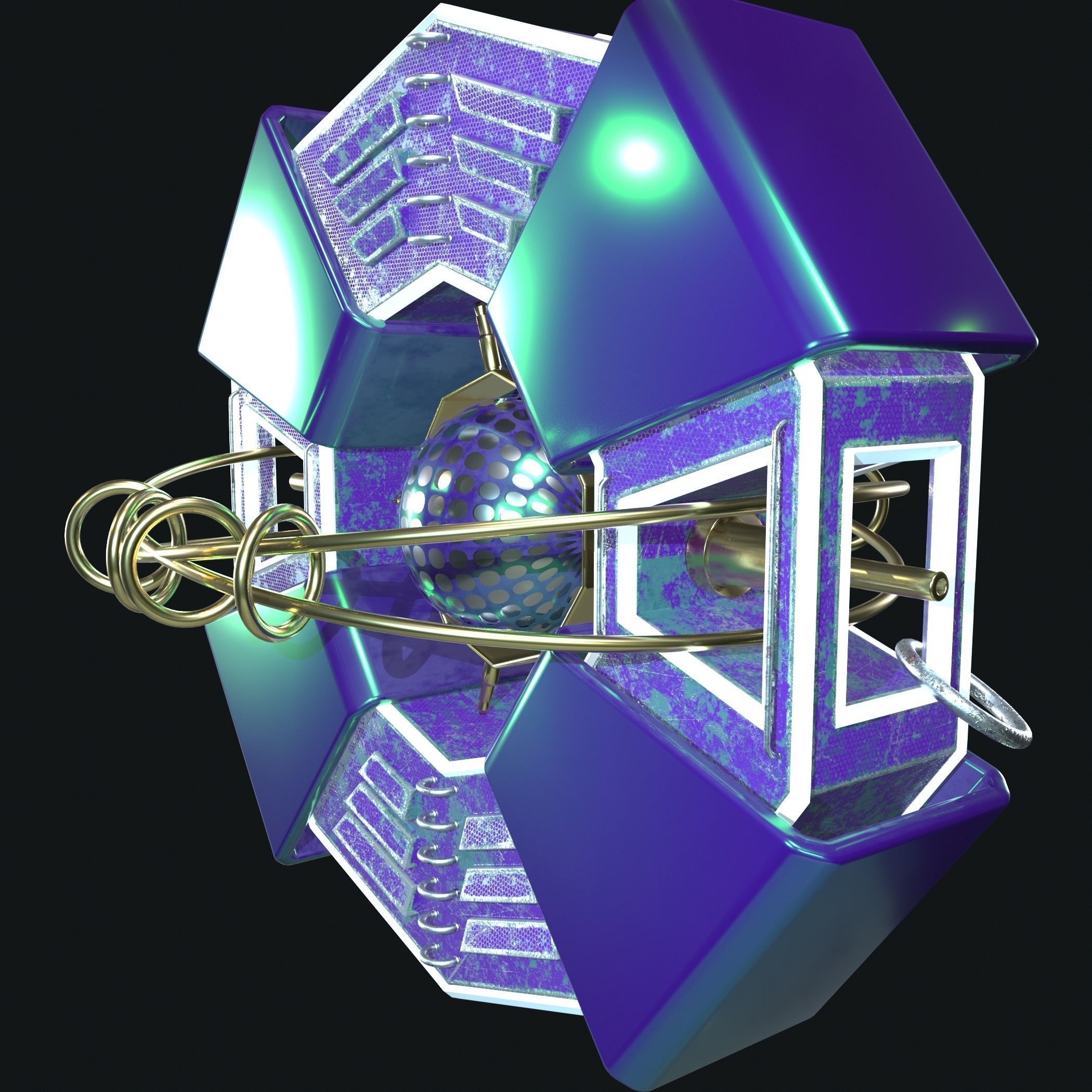 Imaginary spaceship 3D model_17