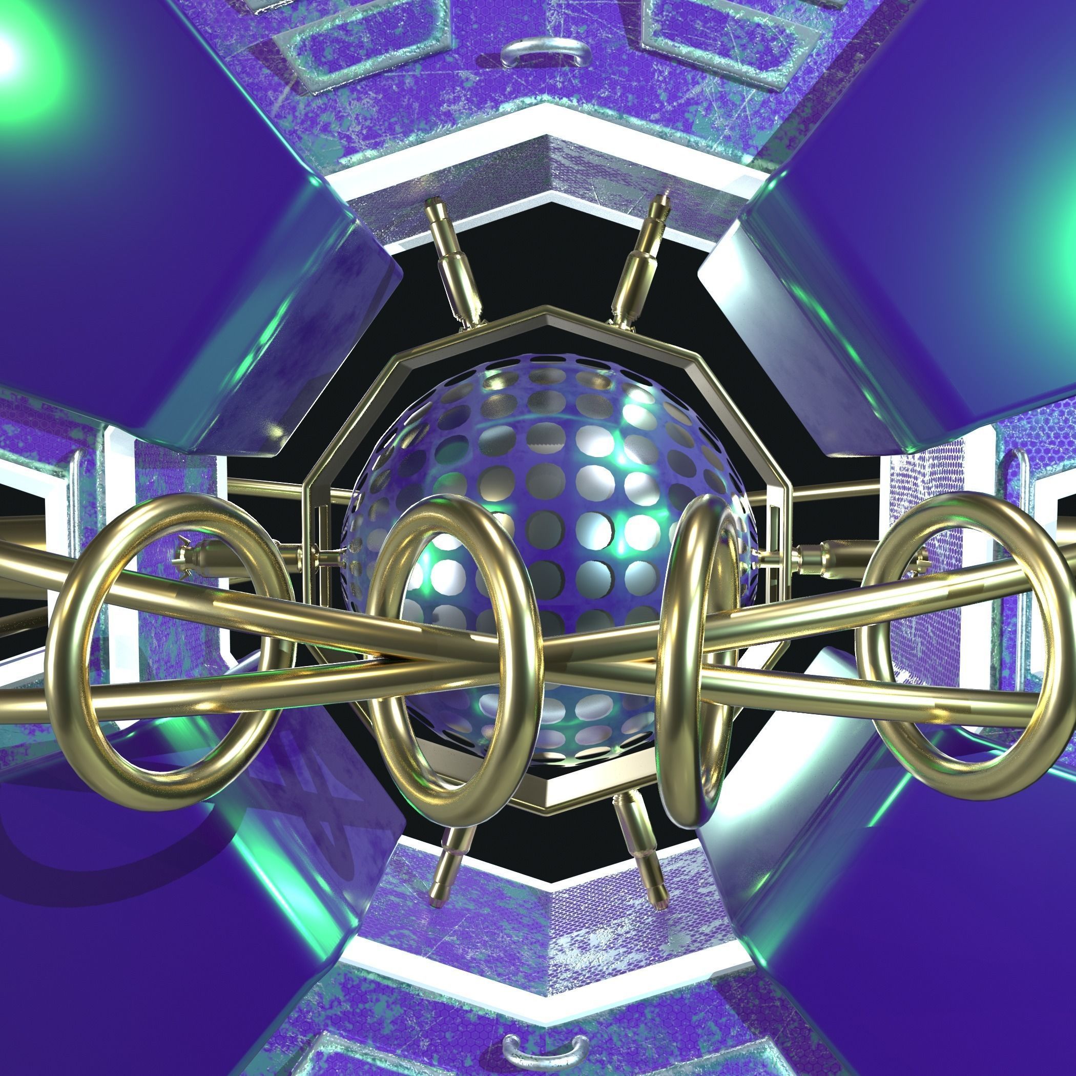 Imaginary spaceship 3D model_16