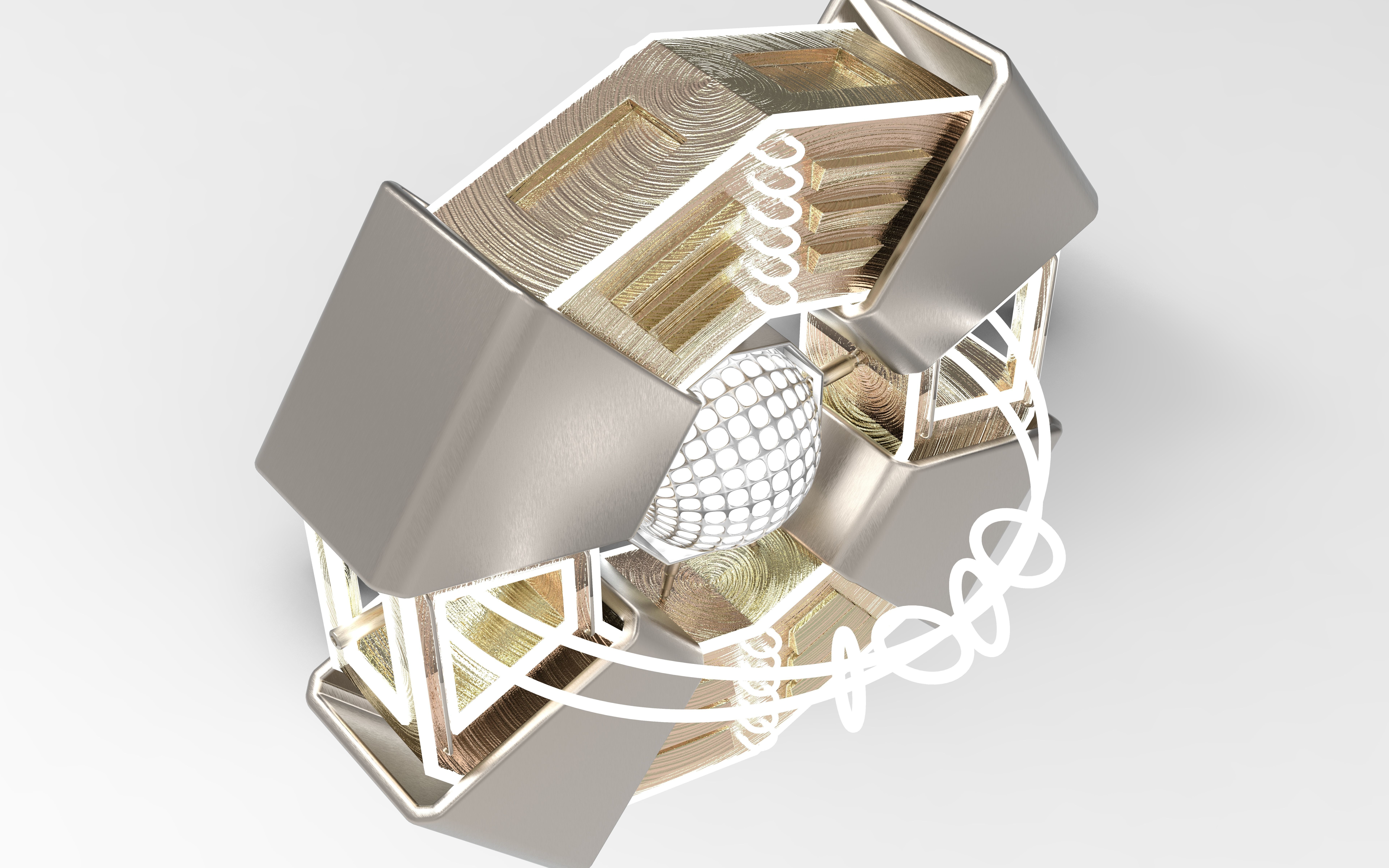 Imaginary spaceship 3D model_9