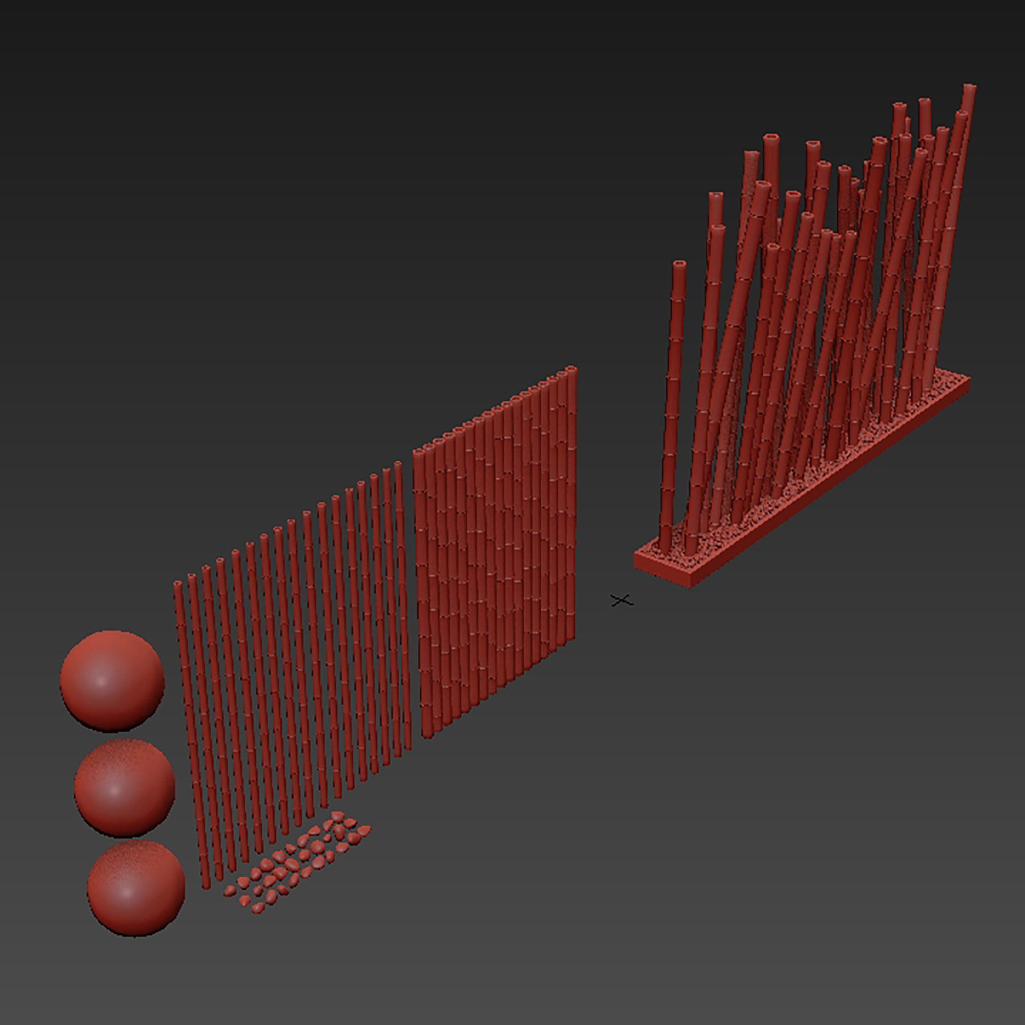Bamboo decor n20 3D model_7