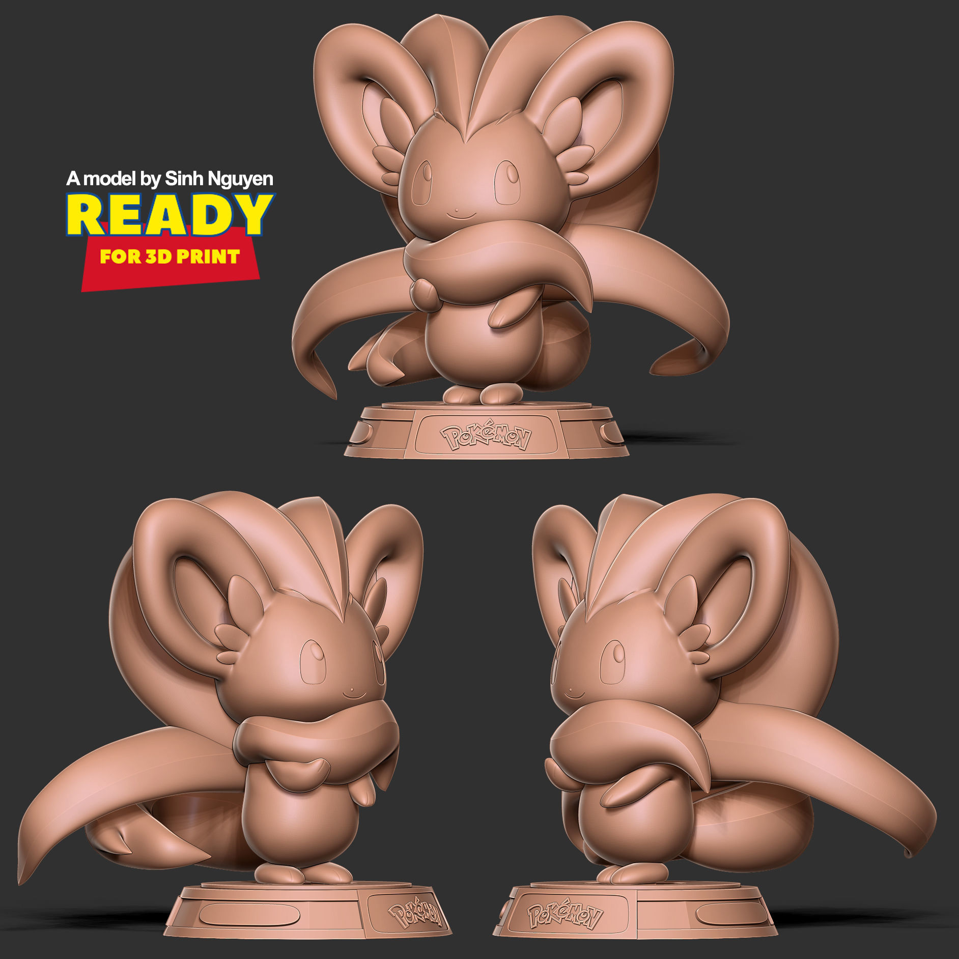 Cinccino - Pokemon Fanart 3D print model_6
