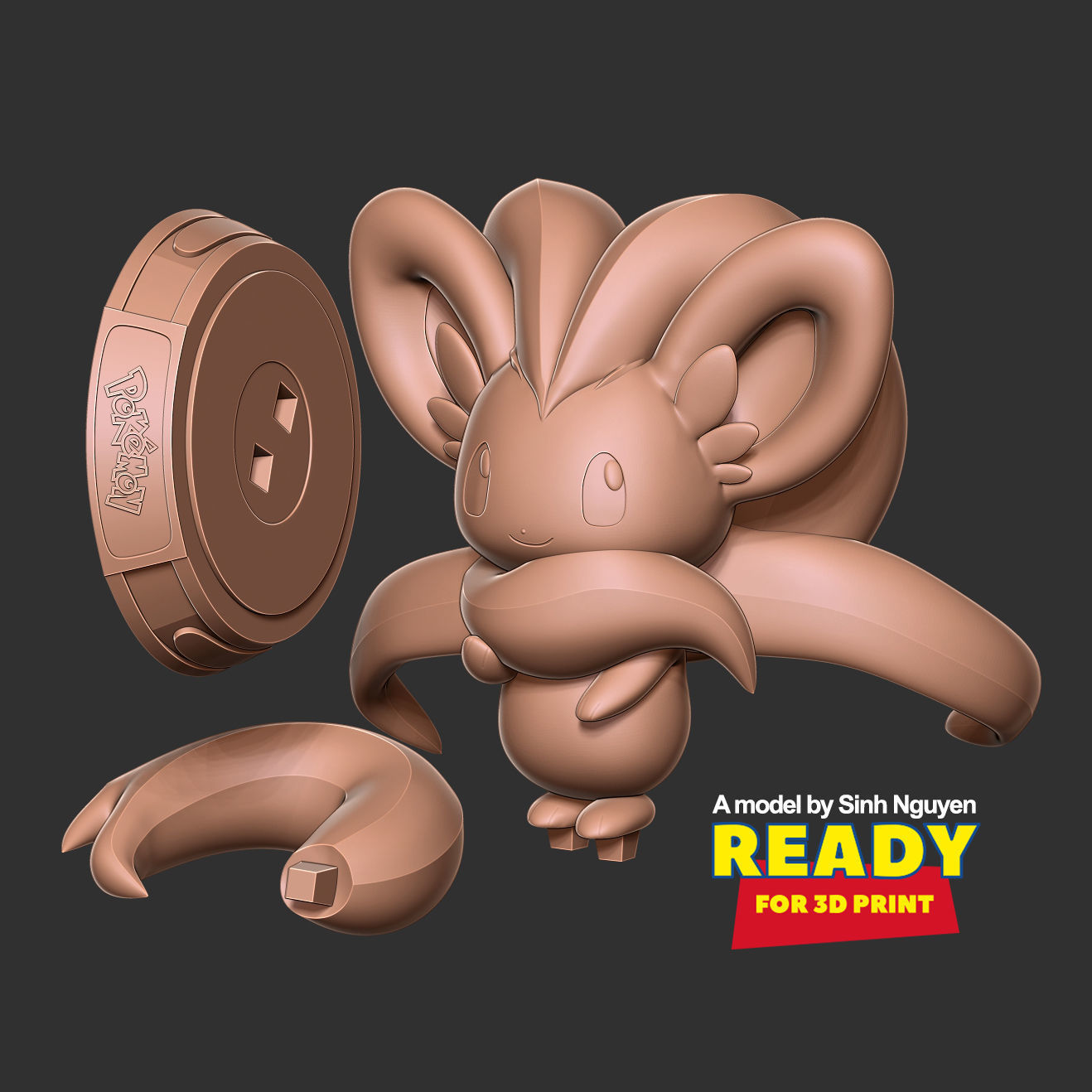 Cinccino - Pokemon Fanart 3D print model_2