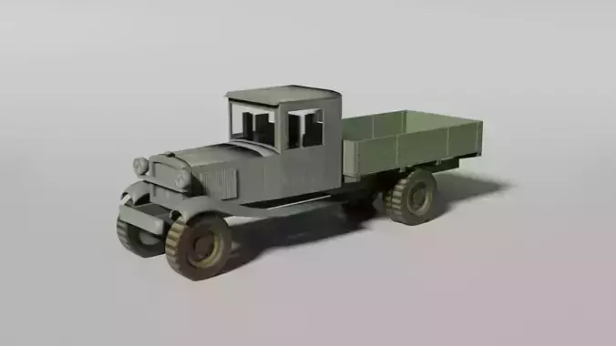 Historical eastern military pickup truck