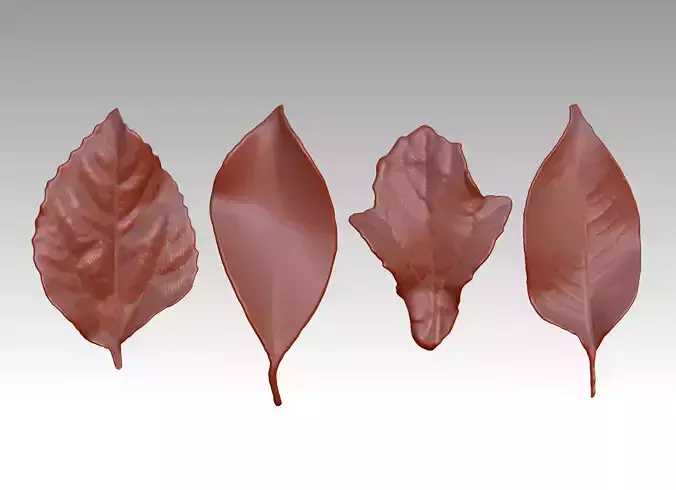 leaf 3D printing leaves Withered leaves  ZB Leaf Brush 3D print model