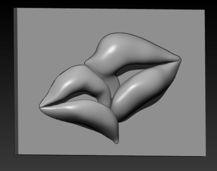 LIPS KISSING 3D PRINT MODEL 3D print model_27