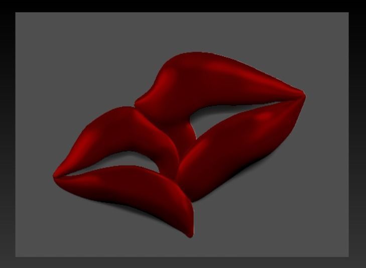 LIPS KISSING 3D PRINT MODEL 3D print model_31