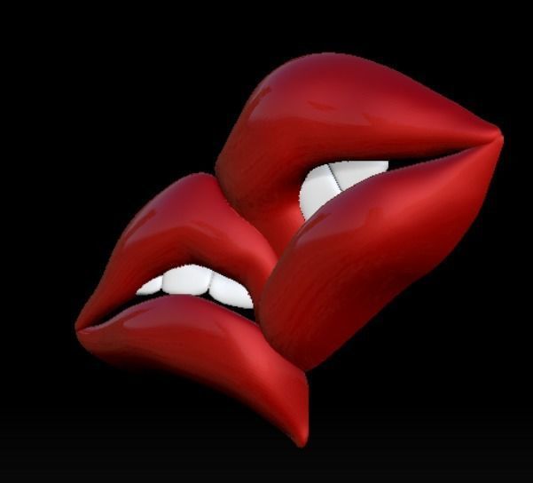 LIPS KISSING 3D PRINT MODEL 3D print model_6