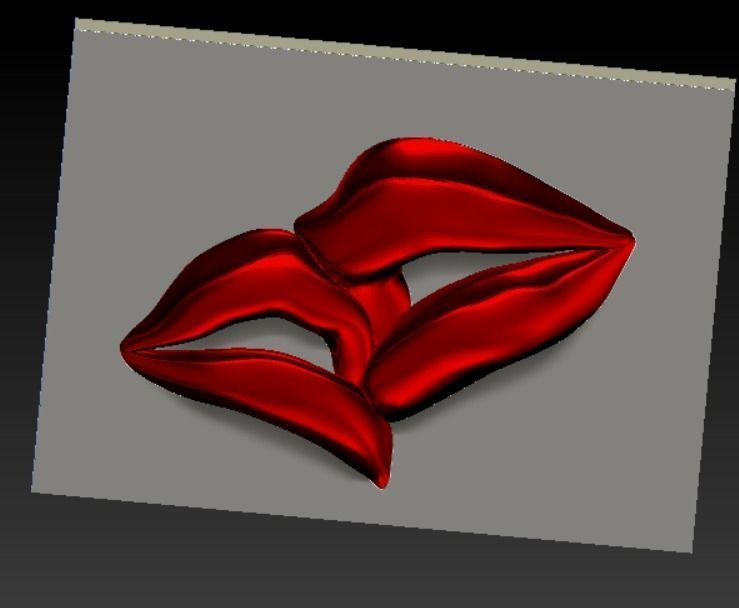 LIPS KISSING 3D PRINT MODEL 3D print model_29