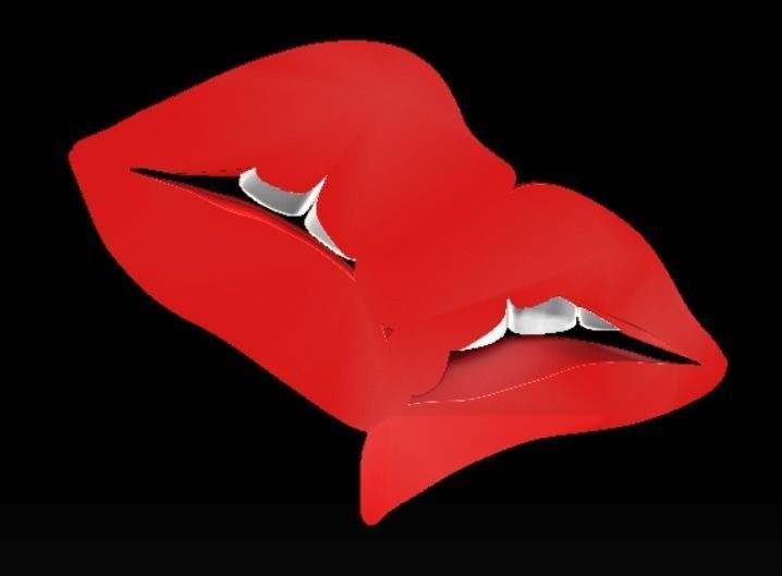 LIPS KISSING 3D PRINT MODEL 3D print model_14