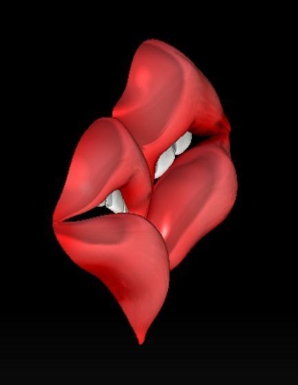 LIPS KISSING 3D PRINT MODEL 3D print model_13