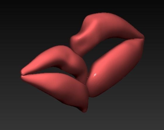 LIPS KISSING 3D PRINT MODEL 3D print model_23