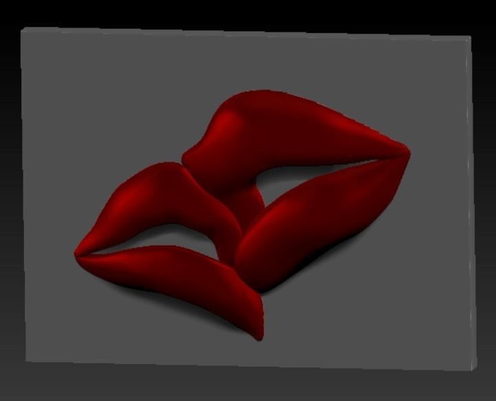 LIPS KISSING 3D PRINT MODEL 3D print model_32