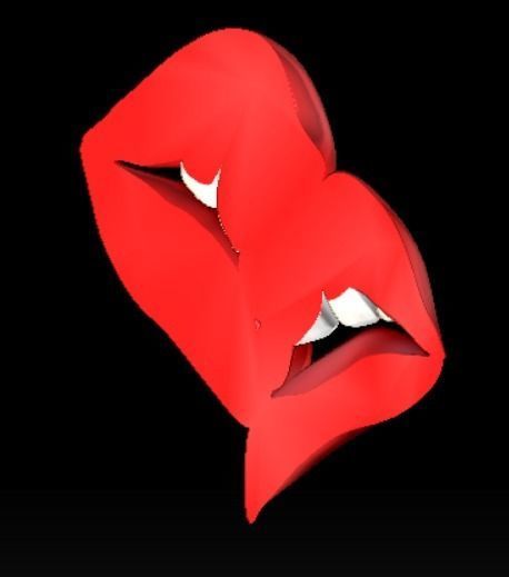 LIPS KISSING 3D PRINT MODEL 3D print model_10