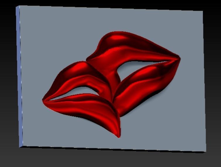 LIPS KISSING 3D PRINT MODEL 3D print model_30