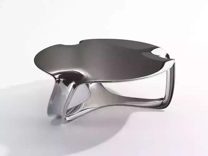 Table metal with circular shape