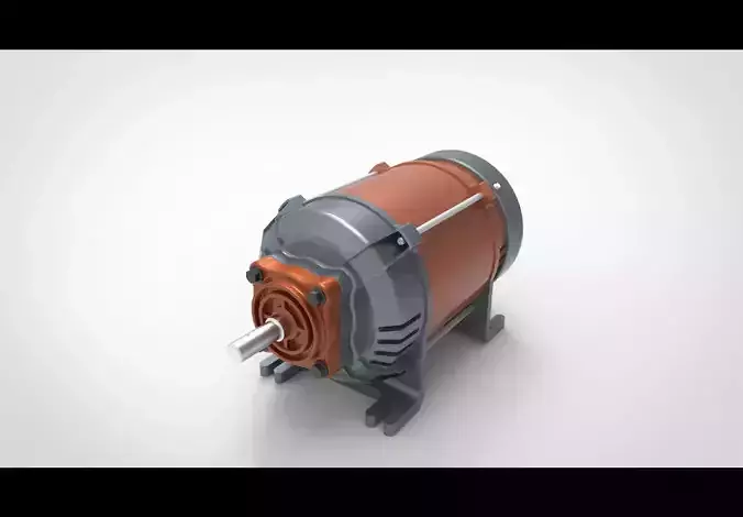 AC motor elctrical 3D model