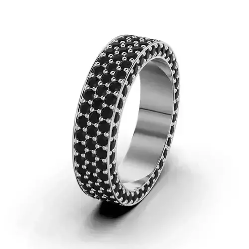 Women ring with round stones 07