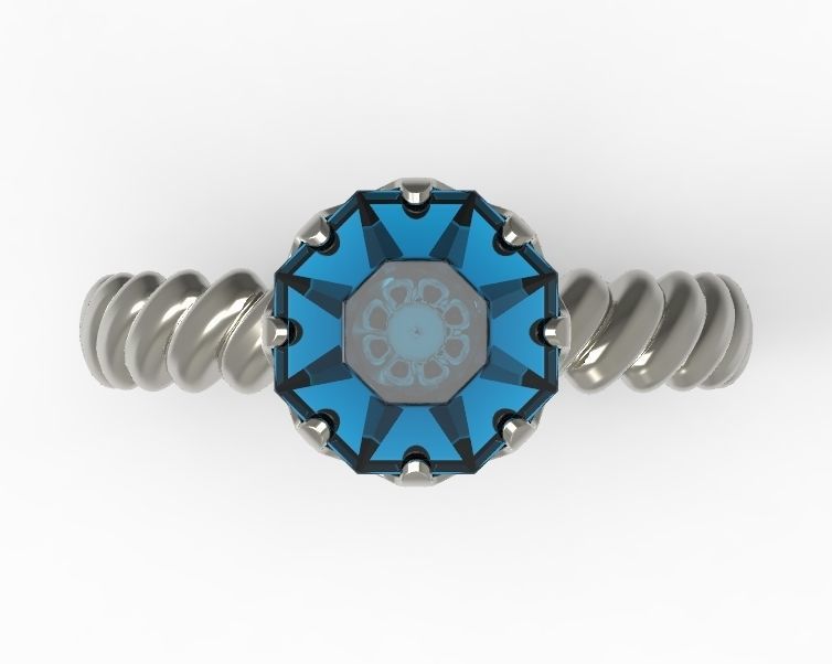 Finger Ring-01 3D print model_4