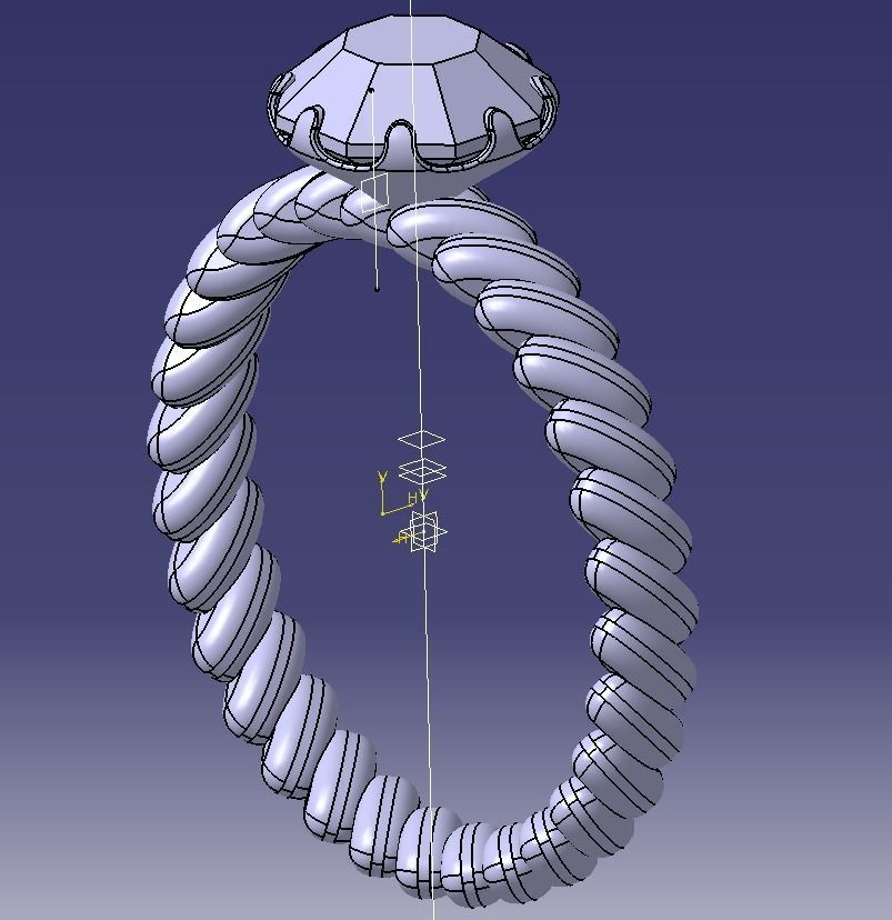 Finger Ring-01 3D print model_55