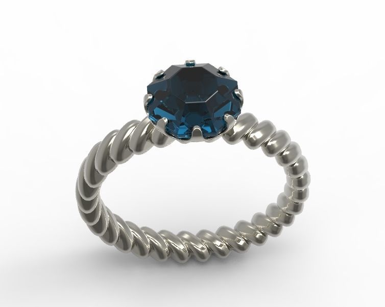 Finger Ring-01 3D print model_28