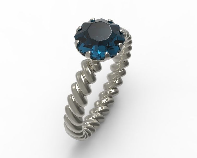 Finger Ring-01 3D print model_29