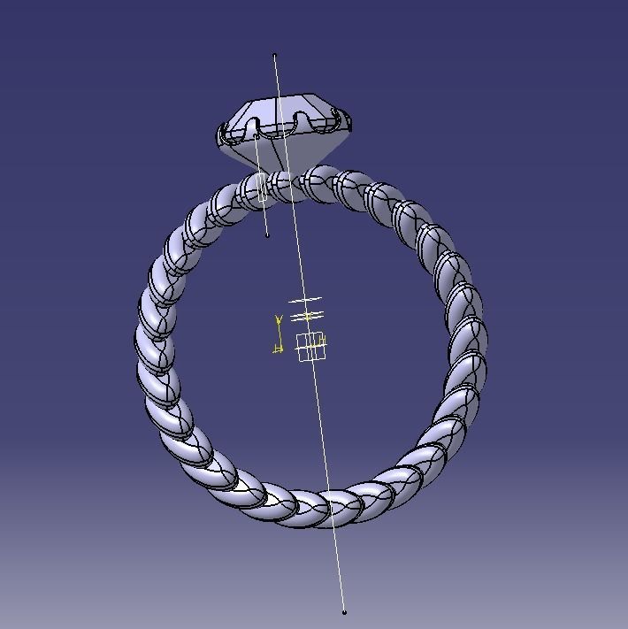 Finger Ring-01 3D print model_77