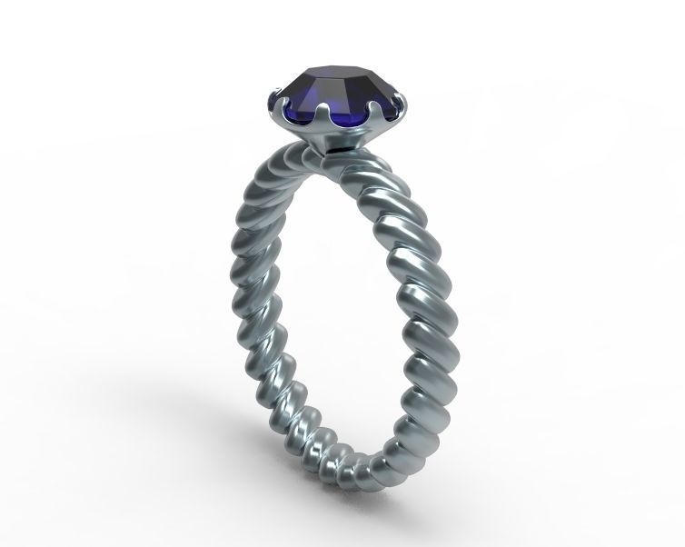 Finger Ring-01 3D print model_5