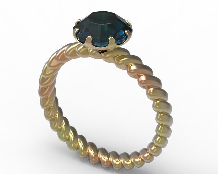 Finger Ring-01 3D print model_1