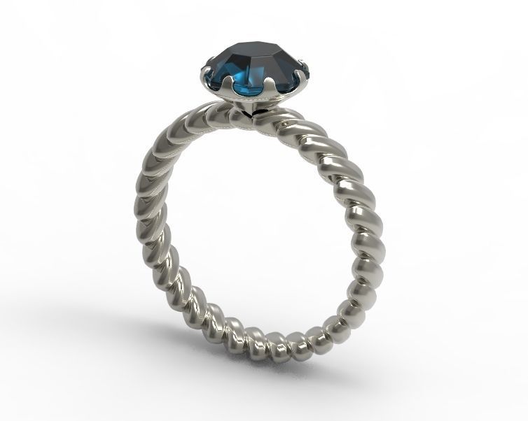 Finger Ring-01 3D print model_19