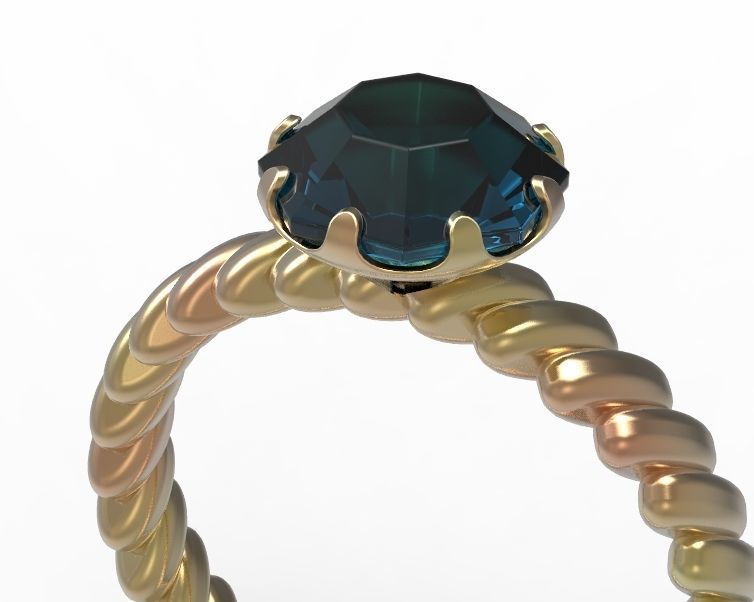 Finger Ring-01 3D print model_35