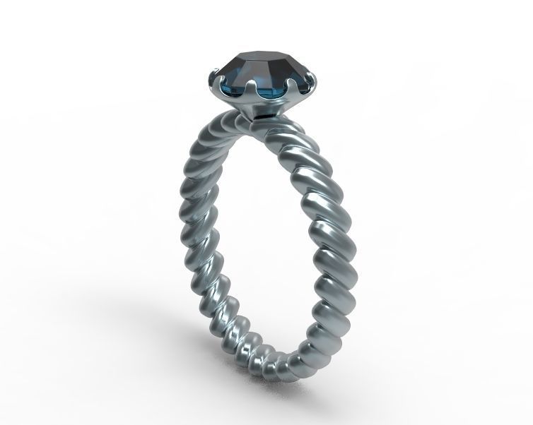 Finger Ring-01 3D print model_6
