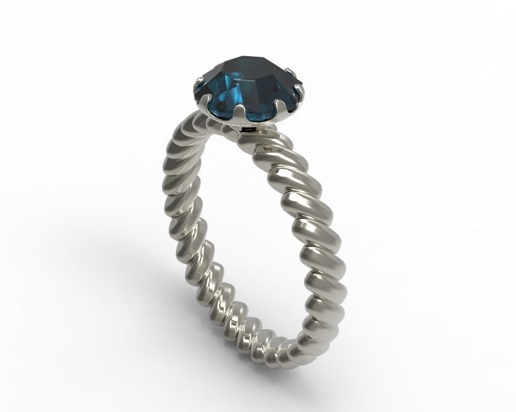 Finger Ring-01 3D print model_18