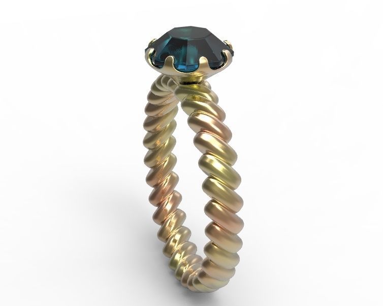 Finger Ring-01 3D print model_43