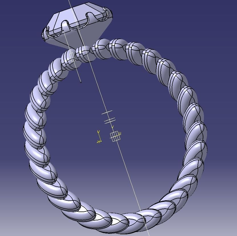 Finger Ring-01 3D print model_60